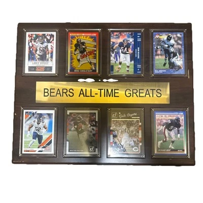 Placa de 8 tarjetas Chicago Bears All-Time Greats 12x15 Foto 1 de 4