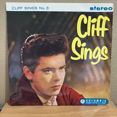 Cliff Richard Cliff Sings No3 UK Stereo EP ESG 7808 1959 7" 45 EX+/EX+ - Image 1 of 4