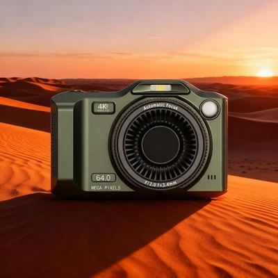 Dual Lens 4K Digitalkamera mit 2 8 Zoll HD Display und 18 mal Digitalzoom - Bild 1 von 4