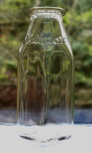 Blown Molded Glass Biltmore Milk Bottle Embossed by Duraglas One Pint 1940 - Picture 1 of 13