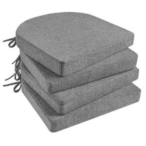 Chair Cushions for Dining Chairs 4 Pack, Kitchen Chair Cushions with Ties and... - Picture 1 of 8