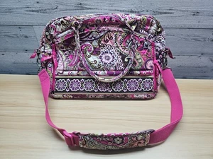 VERA BRADLEY METROPOLITAN VERY BERRY PAISLEY TRAVEL COMPUTER BAG - Picture 1 of 15