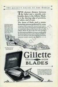 1925 Gillette Safety Razors Blades Shaver Great Old PRINT AD Wall Decor! (4296) - Picture 1 of 1