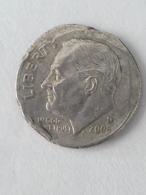 2005 D Roosevelt Dime Error Coin - Image 1 of 3