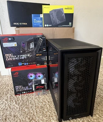 ASUS ROG STRIX Z790-E i7-13700KF 32GB DDR5 3TB NVME ASUS STRIX RTX 4070 ti 12GB - Image 1 of 4