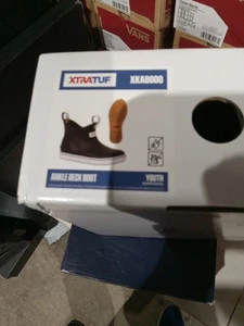 XTRATUF BLACK ANKLE DECK 7m - Picture 1 of 3