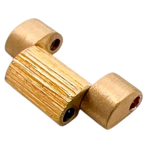 Genuine Rolex President Center Bark Finish 10mm 18K Yellow Gold Link - Picture 1 of 5