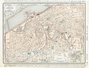 Dated 1902 Antique Color Maps of  Indiana plus City of Cleveland - Picture 1 of 9