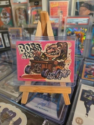 FANTASTIC ODD RODS sticker/card #75 Donruss 1973 PINK First series BOSS 429 - Image 1 of 2
