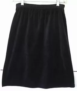 Gonna donna Fashion Formulas nuova con etichette tessuto velluto nero linea A piccola - Foto 1 di 4