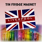 Liverpool (England Flag) Tin fridge magnet