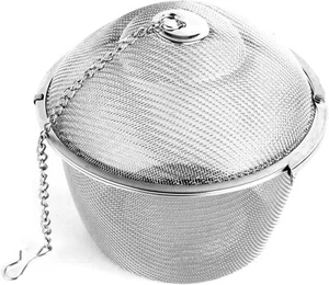 Extra Large Stainless Steel Twist Lock Tea Ball 11cm Mesh Tea Strainer & Spice - Picture 1 of 7