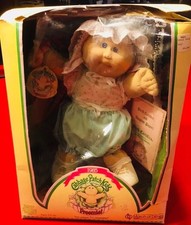CABBAGE PATCH KID PREEMIE DOLL March of Dimes 1985 Athena Carmel original in box