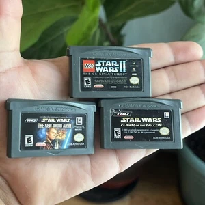 Star Wars 2 Trilogy, The New Droid Army, Flight Of The Falcon Gba Advance Tested - Picture 1 of 2