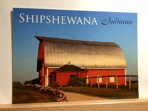 Granero Amish al atardecer: Shipsewana IN - Postal de colección - Imagen 1 de 3