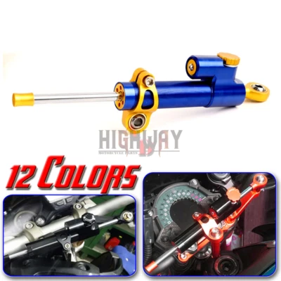 Amortiguador de dirección de aluminio CNC para motocicleta para BMW F650GS F700GS F800GS Foto 1 de 4