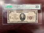 Union, Oregon OR 1929 20 $ First National Bank T2 CH# 2947 PMG VF 25