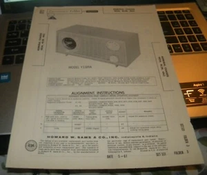 ADMIRAL AM RECEIVER WITH ELECTRIC CLOCK - 7 MODELS (SAMS PHOTOFACT 531-3) - Picture 1 of 1
