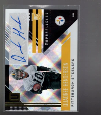 A9515- 2018 Panini Unparalleled Rookie Autographs #234 Quadree Henderson - Image 1 of 2