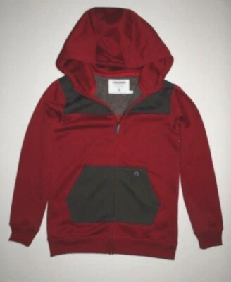 Volcom Boys Shore Cremallera Completa Polar Esquí Snowboard Hoddie Talla Mediana $60 Foto 1 de 4