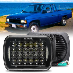 7x6" 5x7 LED Headlight Hi-Lo DRL Sealed Beam For Hardbody Pickup D21 Mighty Max - Picture 1 of 13