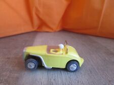 RARE Vintage TYCO S Hot Rod Roadster YELLOW W/Tyco Chassis HO Slot Car NRMINT