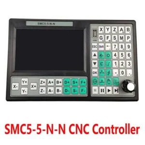 5 Axis CNC Offline Controller SMC5-5-N-N + 6 Axis Hand Wheel + MW-75W-12V Power - Picture 1 of 9