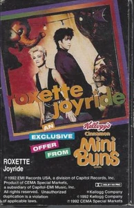 Cinta de casete Kelloggs mini bollo casa llena árboles altos Roxette Joy Ride - Imagen 1 de 5