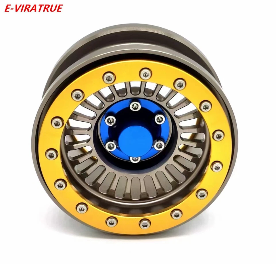 E-VIRATRUE 2.9''Aluminum Bead Lock Wheel For Axial SCX6  1/6 (1pcs） - Image 1 of 1