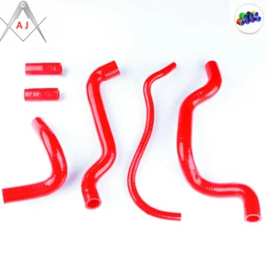 Red For 2007 2008 Hyosung GT 650 GT650 GT650R Silicone Radiator Coolant Hose - Picture 1 of 6