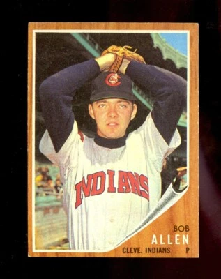 1962 Topps #543 Bob Allen Cleveland Indians Hi # Short Print EX/MT no creases - Image 1 of 2