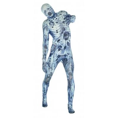 Adulto Arachnomania Morphsuit Esqueleto Araña Zentai Traje Halloween Disfraz M-XXL Foto 1 de 4