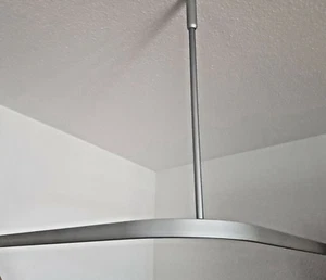 Duschvorhangstange Innenlaufsystem eckig barrierefrei 120 x 120 cm - Bild 1 von 1