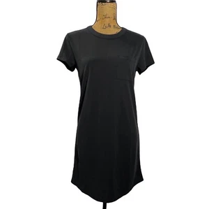 Lou & Gray For LOFT XXS Kleid anthrazitgrau U-Form Saum Tasche lässig gemütlich Neu mit Etikett - Bild 1 von 8