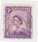(K194-5) 1958 Isle Of Man 3D Lilac Qeii Stamp (E)