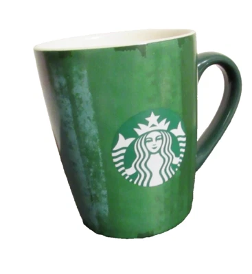Starbucks 2021 Coffee Mug Red Green Mermaid 10 OZ striped contemporary mottled - Image 1 of 4