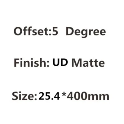 Tija de sillín completa de fibra de carbono para bicicleta de montaña/carretera 5/25 grados 400 mm Foto 1 de 4