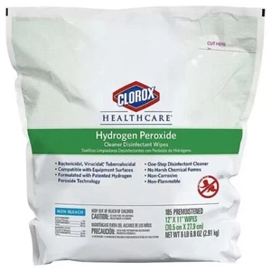 Clorox Healthcare Hydrogen Peroxide Disinfectant Wipes, 185 Count Refill - Picture 1 of 2