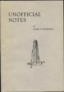 Inoffizielle Notizen von John G. Bowman - Bild 1 von 1