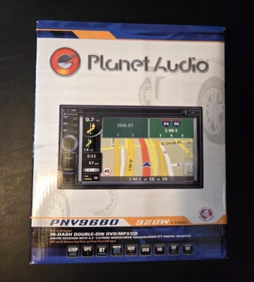 Planet Audio PNV9680 6.2" Touchscreen Navigation - CD/DVD/USB/SD/Bluetooth/Radio - Image 1 of 4