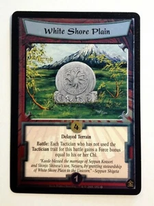 White Shore Plain L5R La Leggenda dei Cinque Anelli CCG Gold Edition Foil Promo - Foto 1 di 2