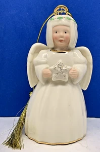 Adorno de árbol de Navidad Lenox Angel sosteniendo una estrella - Imagen 1 de 5