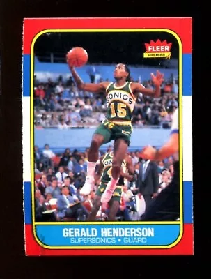 1986 Fleer #45 Gerald Henderson Set Break - Image 1 of 2