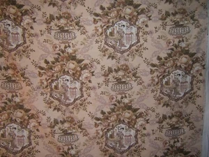 Robert Allen, Tianjen Rose Floral, Chinoiserie, BTY, Color Brown - Picture 1 of 5