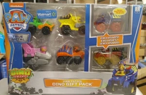 Paw Patrol Walmart Exclusive True Metal Dino Gift Pack 6 Diecast Car Set New - Picture 1 of 2