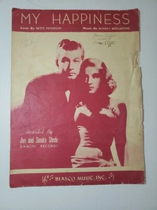 La mia felicità di Borney Bergantine spartiti vintage - Foto 1 di 12