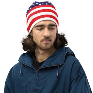 65 MCMLXV American USA Flag Print Beanie Skullcap - Bild 1 von 30