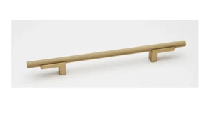 Alno Vita Bella 8" C to C Modern Knurled Bar Cabinet Pull Champagne A2903-8-CHP - Picture 1 of 1
