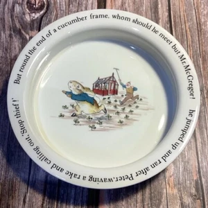 WEDGWOOD PORRINGER PETER RABBIT COLLEZIONE "STOP THIEF" - Foto 1 di 8