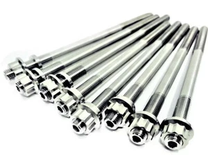 Best YXZ1000R Titanium Head Studs Ti Cylinder Stud Bolt Upgrade Kit 90119-10004 - Picture 1 of 24